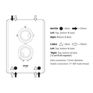 Triton T70Z Electric Shower 7.5kW - White (SP7007Z) - main image 4