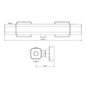 Triton Velino Cool Touch Bar Mixer Valve - Chrome (RMVELBM2) - main image 4