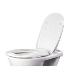 AKW Ergonomic Toilet Seat With Lid - White (23122)