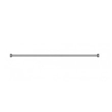 AKW Straight Curtain Rail Includes Fittings - 2135mm (24049)