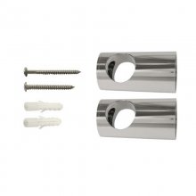 Aqualisa 22mm adjustable rail ends including fixings - chrome (910892)