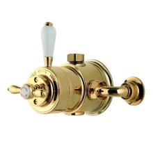Aqualisa Aquatique Thermostatic Exposed Shower Valve - Gold (500.10.04)