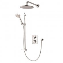 Aqualisa Dream concealed mixer shower with adjustable & wall fixed shower heads HP/Combi (DRMDCV003)