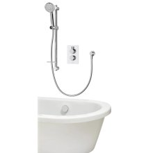 Aqualisa Dream Round Thermostatic Mixer Shower with Bath Fill - Chrome (DRMDCV2.ADBTX.RND)