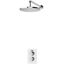 Aqualisa Dream Round Thermostatic Mixer Single Outlet with Wall Head - Chrome (DRMDCV1.FW.RND)
