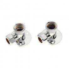 Aqualisa exposed pipe fittings (pair) - chrome (479106)