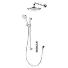 Aqualisa iSystem concealed digital shower with adj and wall fixed shower heads - gravity pumped (ISD.A2.BV.DVFW.21)