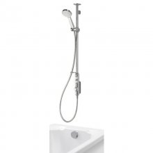Buy New: Aqualisa iSystem exp digital shower with adj shower head & bath filler overflow - gravity pumped (ISD.A2.EV.DVBTX.14)
