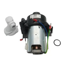 Aqualisa pump motor assembly - white outlet elbow (910618)