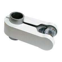 Aqualisa 25mm shower head holder - white/chrome (215033)