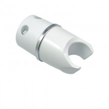 Aqualisa Classic shower head holder - white/chrome (025404)