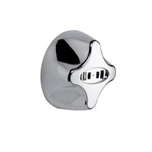 Aqualisa/Gainsborough flow control knob - chrome (240813)