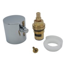 Aqualisa Midas flow cartridge assembly and control knob - high pressure (HP) - chrome (910214)