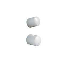 Aqualisa rail ends - White (Pair) (067420)