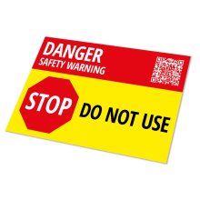 Atom Danger Safety Label (AT-LBG10P-10)