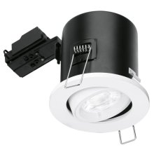 Aurora 240v GU10 Adjustable Lock Ring Acoustic Compact Fire Downlight - White (EN-FD102W)