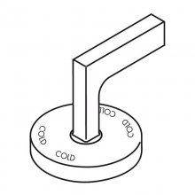 Axor Citterio cold water handle - chrome (39093000)