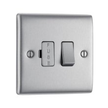 BG 13A Switched Fuse Spur - Brushed Steel (NBS50-01)