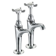 Buy New: Bristan 1901 High Neck Pillar Taps - Chrome (N HNK C)