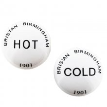 Bristan 1901 indice - pair - hot & cold (IND HD046CAWHB)