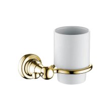 Bristan 1901 Tumbler & Holder - Gold (N2 HOLD G)