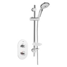 Buy New: Bristan Artisan Recessed Thermostatic Dual Shower Valve & Kit - Chrome (AR3 SHCMT C)