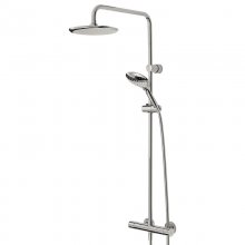 Buy New: Bristan Claret thermostatic exposed bar shower with rigid riser (CLR SHXDIVFF C)