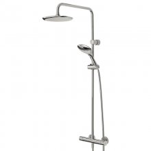 Bristan Claret thermostatic exposed bar shower with rigid riser (CLR SHXDIVFF C)