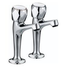 Buy New: Bristan Club high neck pillar taps - chrome (VAC HNK C MT)