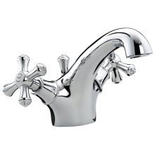 Buy New: Bristan Colonial Basin Mixer With Pop-Up Waste - Chrome (K BAS C)