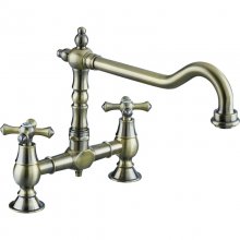 Bristan Colonial Bridge Sink Mixer - Antique Bronze (K BRSNK ABRZ)