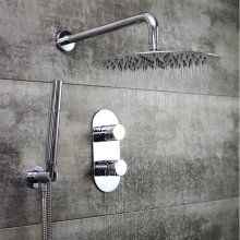 Bristan Exodus Shower Pack With Fixed Head - Chrome (EXODUS SHWR PK2)