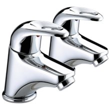 Buy New: Bristan Java Basin Taps - Chrome (J 1/2 C)