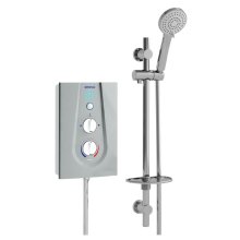Buy New: Bristan Joy Thermostatic Electric Shower 8.5kW - Metallic Silver (JOYT385 MS)