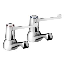 Buy New: Bristan Lever Basin Taps With 6" Levers - Chrome (VAL2 1/2 C 6 CD)