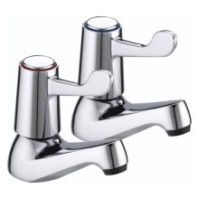 Bristan Lever Basin Taps With Ceramic Disc Valves - Chrome (VAL2 1/2 C CD)