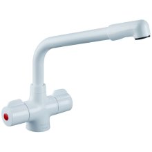 Buy New: Bristan Manhattan Easyfit Sink Mixer - White (MH SNK EF WHT)