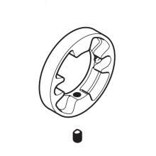 Bristan Mini Valve Backplate With Grub Screw (SKD276-006CP)