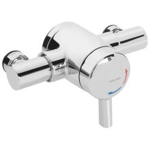 Bristan Opac Thermostatic Exposed Mini Shower Valve With Lever - Chrome (MINI2 TS1203 EL C)