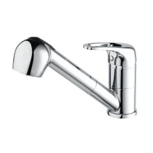 Buy New: Bristan Pear Sink Mixer with Pull Out Spray - Chrome (PEA PULLSNK C)