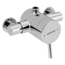Buy New: Bristan Prism Exposed Top Outlet Single Control Shower Valve - Chrome (PM2 SQSHXTVO C)