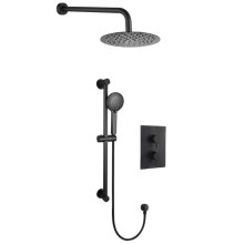 Bristan Prism Recessed Concealed Dual Control Shower Pack - Black (PRISM BLK SHWR PK)