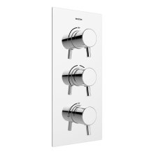 Buy New: Bristan Prism Recessed Concealed Shower Valve With Twin Stopcocks - Chrome (PM2 SHC3STP C)