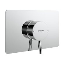 Bristan Prism Recessed Concealed Single Control Shower Valve - Chrome (PM2 SQSHCVO C)