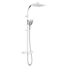 Bristan Quadrato Safe Touch Thermostatic Bar Shower - Chrome (QD SHXDIVCTFF C)
