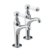 Buy New: Bristan Renaissance High Neck Pillar Taps - Chrome (RS HNK C)