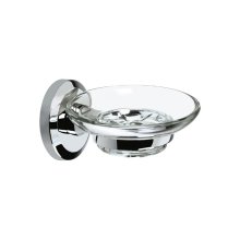 Bristan Solo Glass Soap Dish - Chrome (SO DISH C)