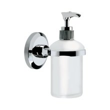 Bristan Solo Wall Mounted Frosted Glass Soap Dispenser - Chrome (SO SOAP C)