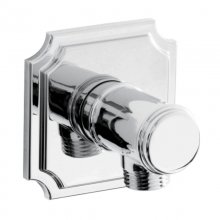 Bristan Traditional Square Wall Outlet - Chrome (TDARM WOSQ03 C)