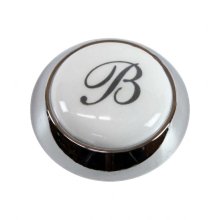 Burlington B' Logo Indice and Cap - White/Chrome (SP163)